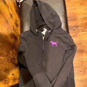 Victoria's Secret PINK Black Hoodie and Tank Tops Lot - Size M and L
